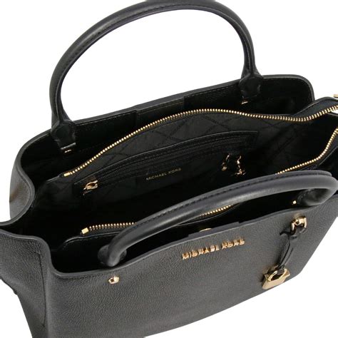 michael kors tasche schwarz braun nappaleder|Michael Kors Collection .